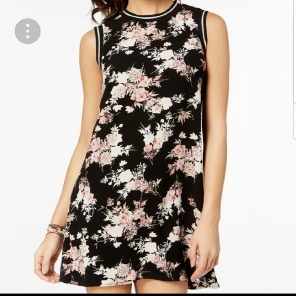 Sleeveless Floral Shift Dress, Size SM (Junior's)